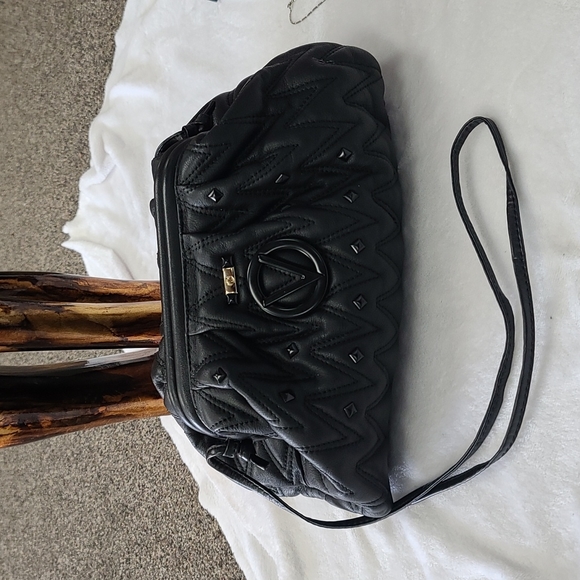 Mario Valentino Handbags - Valentino Anais black quilted purse hinged